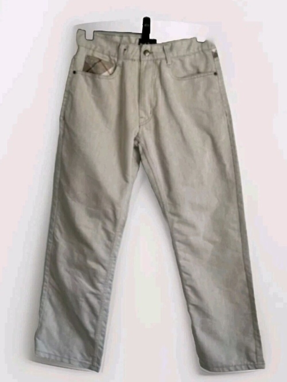 VTG Red Ape Baggy Y2K Jeans Size 36 Plaid Pockets Gray Hip Hop